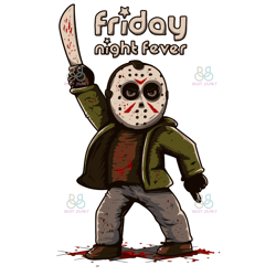Horror Jason Friday Night Fever Svg, Halloween Svg, Jason Svg, Friday Night Svg