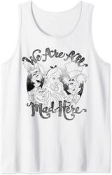 Disney Alice In Wonderland Group Shot We Are All Mad Here Tank Top