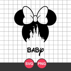 Minnie Baby Girl Svg, Baby Minnie Svg, Minnie Mouse Svg, Disney Svg, Png Digital File
