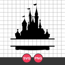 Disney Castle Monogram Svg, Disney Castle Svg, Disney Svg, Png Digital File