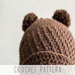 CROCHET PATTERN cloche hat x Kids cloche pattern x Pocket scarf crochet pattern x Bear hat crochet pattern x Toddler hat