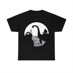 Bigfoot Loch Ness Monster Sasquatch Riding Nessie Ufo Alien T-Shirt