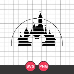 Mickey Castle Svg, Mickey Mouse Svg, Disney Svg, Png Digital File