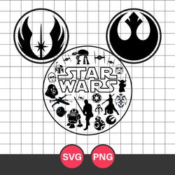 Disney Star Wars Svg, Star Wars Svg, Disney Svg, Png Digital File