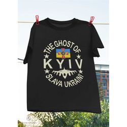 The Ghost Of Kyiv Slava Ukraini T-Shirt, Stand With Ukraine Shirt, War Shirt, Plane Shirt, White Swan Shirt, Military Ai