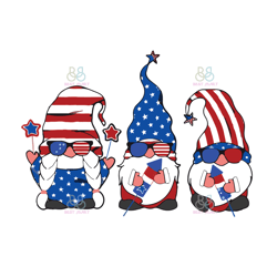 4Th Of July Gnomes Svg, 4Th Of July, American Gnomes Svg, Independence Day Svg