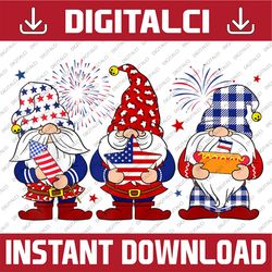 Three Gnomes 4th Of July Independence Day American Flag  Memorial day, American Flag, Independence Day PNG File