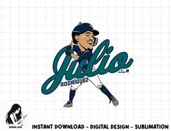 Julio Rodriguez - Caricature - Seattle Baseball  png, sublimation