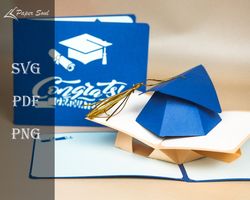 Pop-up Graduation card template | Paper Soul Craft