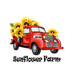 Sunflower Farm Png, Sunflower Png, Car Sunflower Png, Truck Png Digital Download