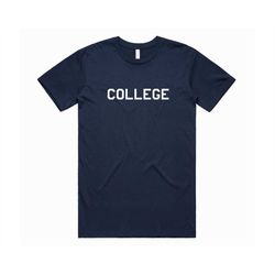 College T-shirt Tee Top Funny Vintage Retro 90s 80s Film Top Gift Varsity