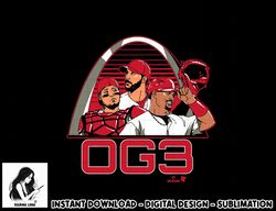 Molina, Wainwright, and Pujols - OG3 - St. Louis Baseball  png, sublimation