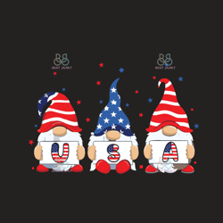 Patriotic Gnomes American Svg, 4Th Of July, American Flag Svg, America Gnomes Svg, Independence Day Svg