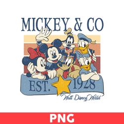 Mickey & Co Est 1928 Png, Walt Disney World Png, Mickey Mouse And Friend Png, Retro Mickey Png, Disney Png -Digital File