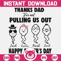 Personalized Dad Svg Thanks Dad For Not Pulling Us Out Svg  Png,Funny Gift For Dad Svg,Father's Day Svg ,Funny Dad Png,