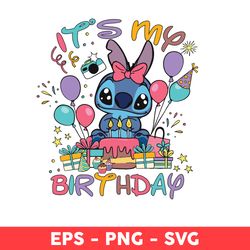 Stitch It's My Birthday Svg, It's My Birthday Svg, My Birthday Svg, Stitch Svg, Stitch Birthday Svg - Digital File