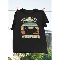 Squirrel Whisperer Retro Vintage T-Shirt, Squirrel Lover Shirt, Cute Squirrel Shirt, Animal Shirt, Flying Squirrel Shirt