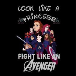 A Princess Fight Like An Avenger Svg, Disney Svg, Avenger Svg, Disney Princess Svg, Trending Svg