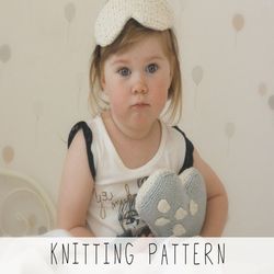 knitting pattern pillow x sleeping mask knit pattern x diy pillow x knitted pillow pattern x pdf knitting pattern x knit
