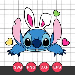 Easter Bunny Stitch Svg, Stitch Svg, Easter Bunny Svg, Disney Svg, Png Dxf Eps Digital File