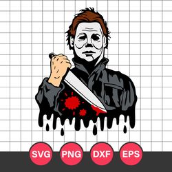 Michael Myers Svg, Halloween Michael Myers Svg, Horror Characters Svg, Png Dxf Eps Digital File