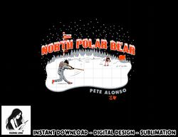 officially licensed pete alonso - north polar bear  png, sublimation