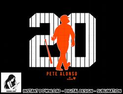 Pete Alonso 20 New York Baseball  png, sublimation