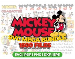 Mickey Mouse SVG Bundle for Cricut and Sublimation Printing