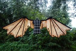 Large Jeepers Creepers wings for Cosplay Costume/Bat, dragon wings with horns/Monster, Demon wings/Halloween outfit