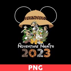 Adventure Awaits 2023 Png, Animal Kingdom Png, Magical Kingdom Png, Mickey Mouse Png, Disney Png - Digital File
