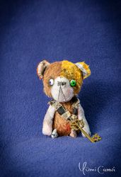 OOAK Cute weird mini Teddy Bear by Yumi Camui