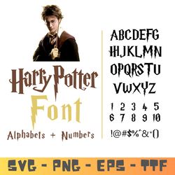 Harry Potter Font SVG , HARRY POTTER ALPHABET, HARRY POTTER ALPHABET CUTFILE, HARRY POTTER BIRTHDAY, HARRY POTTER