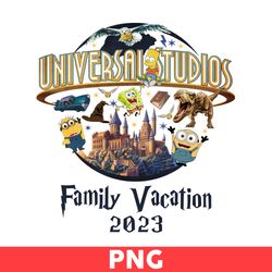 Family Vacation 2023 Png, Universal Studios Png, Disneyland Png, Minion Png, Macgic Kingdom Png File