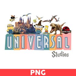 Universal Studios Png, Disneyland Png, Magic Kingdon Png, Jurassic Park Png, Minion Png, Dinosaur Png Digital File