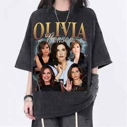 Olivia Benson Vintage Washed Shirt, Actor Retro 90's Unisex T-Shirt, Fans Gift For Women, Homage Tee For Men
