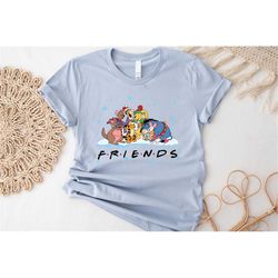 Winnie The Pooh Christmas Shirt, Vintage Disneyland Christmas Shirt, Pooh Friends Shirt, Xmas Piglet Tigger Eeyore Roo S