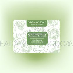 SOAP PACK TAG Packaging Hand Drawn Vector Template Flower
