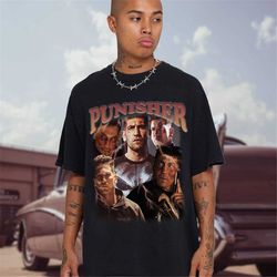 Punisher Shirt Vintage Punisher Shirt Frank Castle Shirt Punisher Bootleg Shirt Punisher Homage Shirt