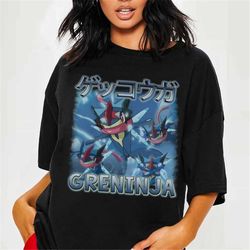 Greninja Shirt | Greninja Evolution Shirt | Vintage Greninja Homage Shirt | Greninja Anime Shirt | Greninja Bootleg Shir