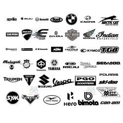 Moto Logo Bundle Svg, Motorcycle Svg, Motorcycles Brand Logo Svg, Brand Logo Svg