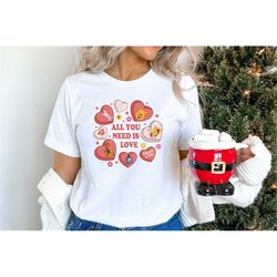 All You Need Is Love Sweatshirt, Winnie The Pooh Valentine Shirt, Disney Valentine Hoodie