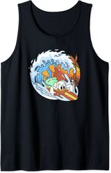 Disney Mickey and Friends Donald Duck Surfing Tank Top