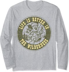 Disney Mickey And Friends Life Is Better In The Wilderness Long Sleeve