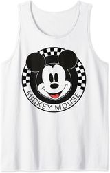 Disney Mickey And Friends Mickey Mouse Checkerboard Circle Tank Top