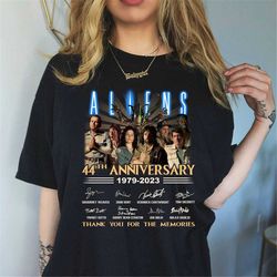Aliens Xenomorph Shirt Vintage Aliens Movie Shirt Aliens 44th Anniversary Tshirt Thank You For The Memories Shirt Ellen