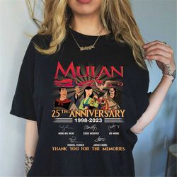 Mulan Shirt Mulan Mushu Li Shang Shirt Mulan 25th Anniversary Tshirt Thank You For The Memories Shirt Family Family Shir