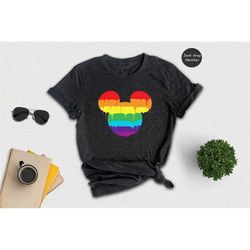 Pride Mickey Mouse Shirt, Walt Disney World LGBT Mickey Shirt, Mickey Gay Shirt, Lesbian Gay Shirt, Pride Shirt, Disney