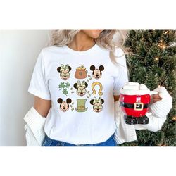 Mickey and Minnie Lucky Shirt, St Patricks Shirt, Shamrock Shirt, Lucky Shirt