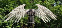 Large white Heaven Angel wings/transforming in 2 poses/Alita Battle Angel Cosplay Costume/Halloween accessory