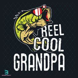 Reel Cool Grandpa Svg, Fathers Day Svg, Reel Cool Svg, Grandpa Svg, Fishing Man